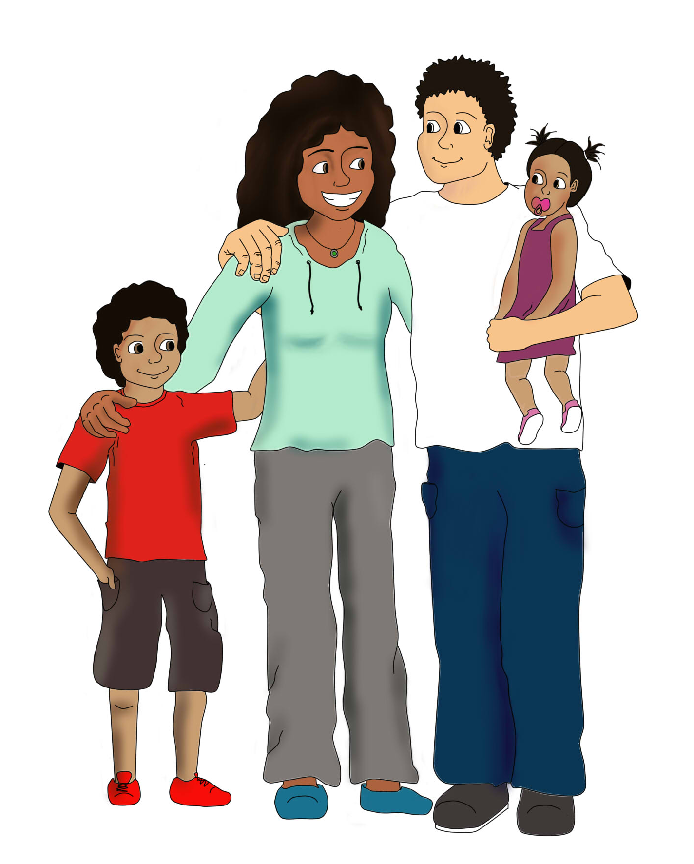 illustration de l'article 6 : Dans notre établissement, tout le monde peut garder des liens avec sa famille.